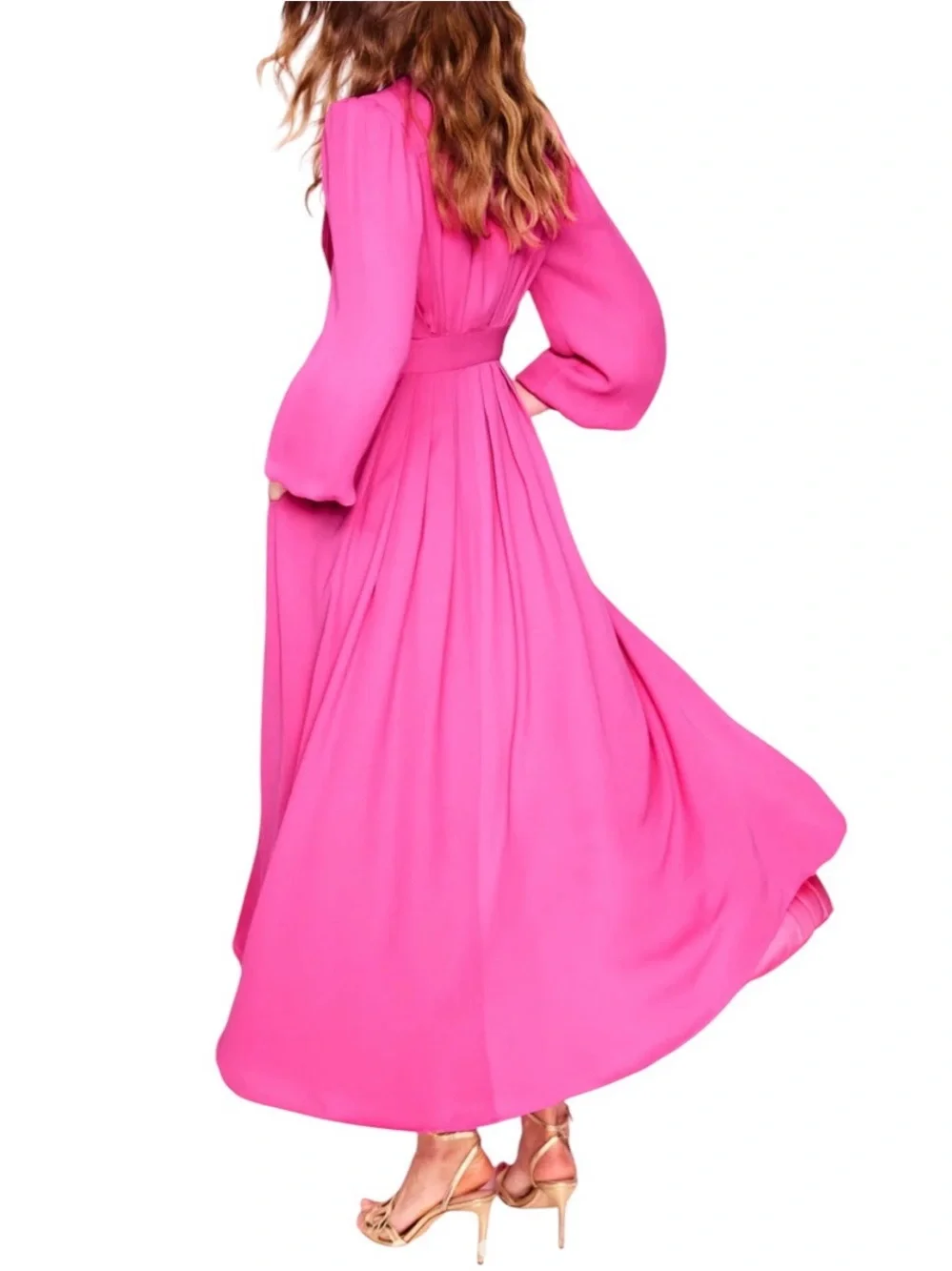 BODEN Pleat Detail Blouson Dress - Picture 4 of 15